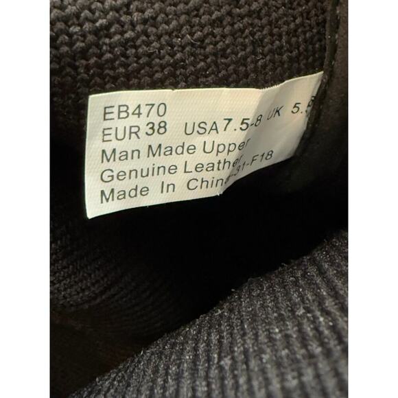 Aetrex Belle Knit Tall Boots Womens Size 38 US 7.5-8 Solid Black Stretch - Picture 10 of 10